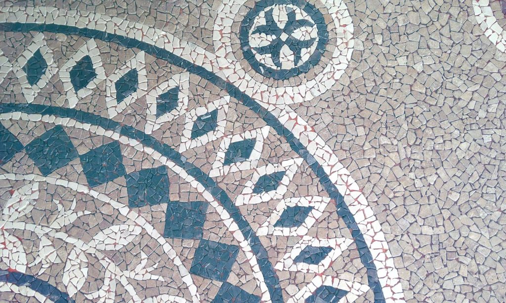 Marble mosaic tile design project.