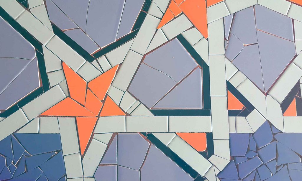 Mosaic tile design - Process - Fountain