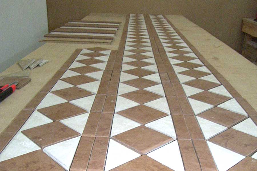 Mosaic Tile Design - Border - Production.